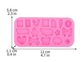Molde silicona 17 figuras BABY 